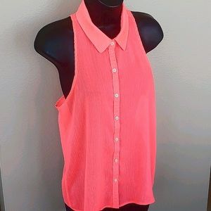 ☀SALE 4 for$20☀     Aeropostale Coral Sleeveless Top
